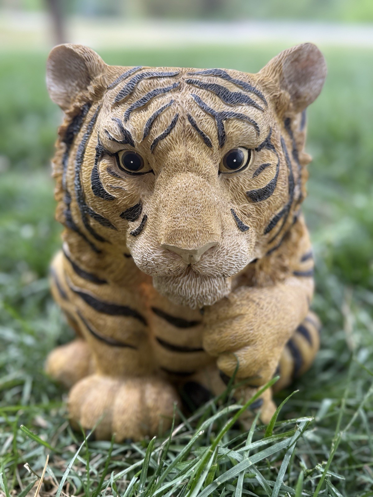 Jaimy Sculptured Resin Tiger Cub Planter RARE Plant Flower Pot Read Description
