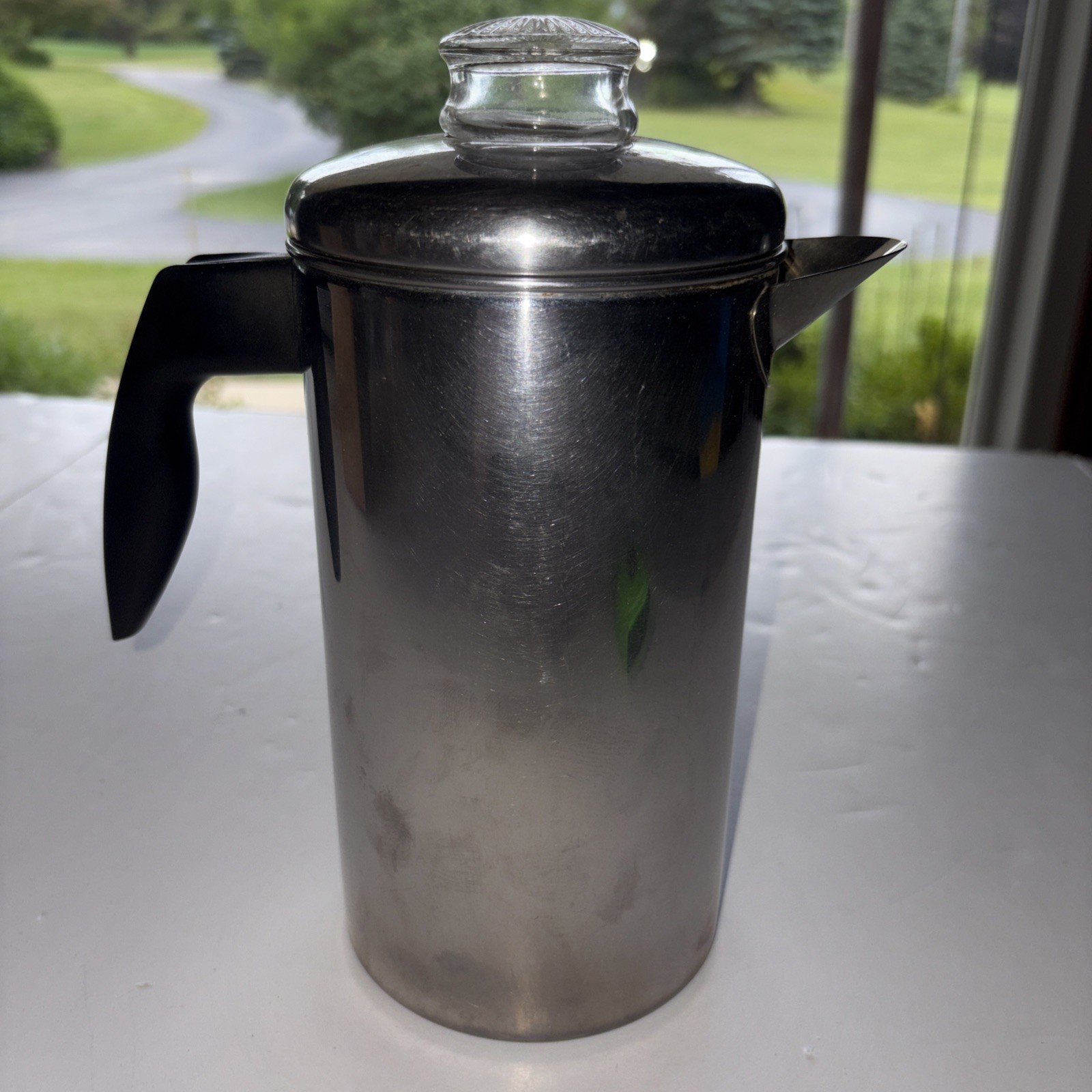 Vintage FABERWARE | Stove Top Percolator 8 Cup Stainless Steel Coffee Pot