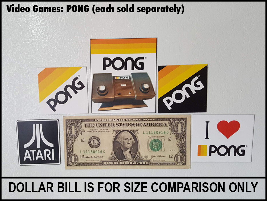 Fridge Fun Refrigerator Magnet ARCADE COIN SLOT Retro Video Games Gaming Atari