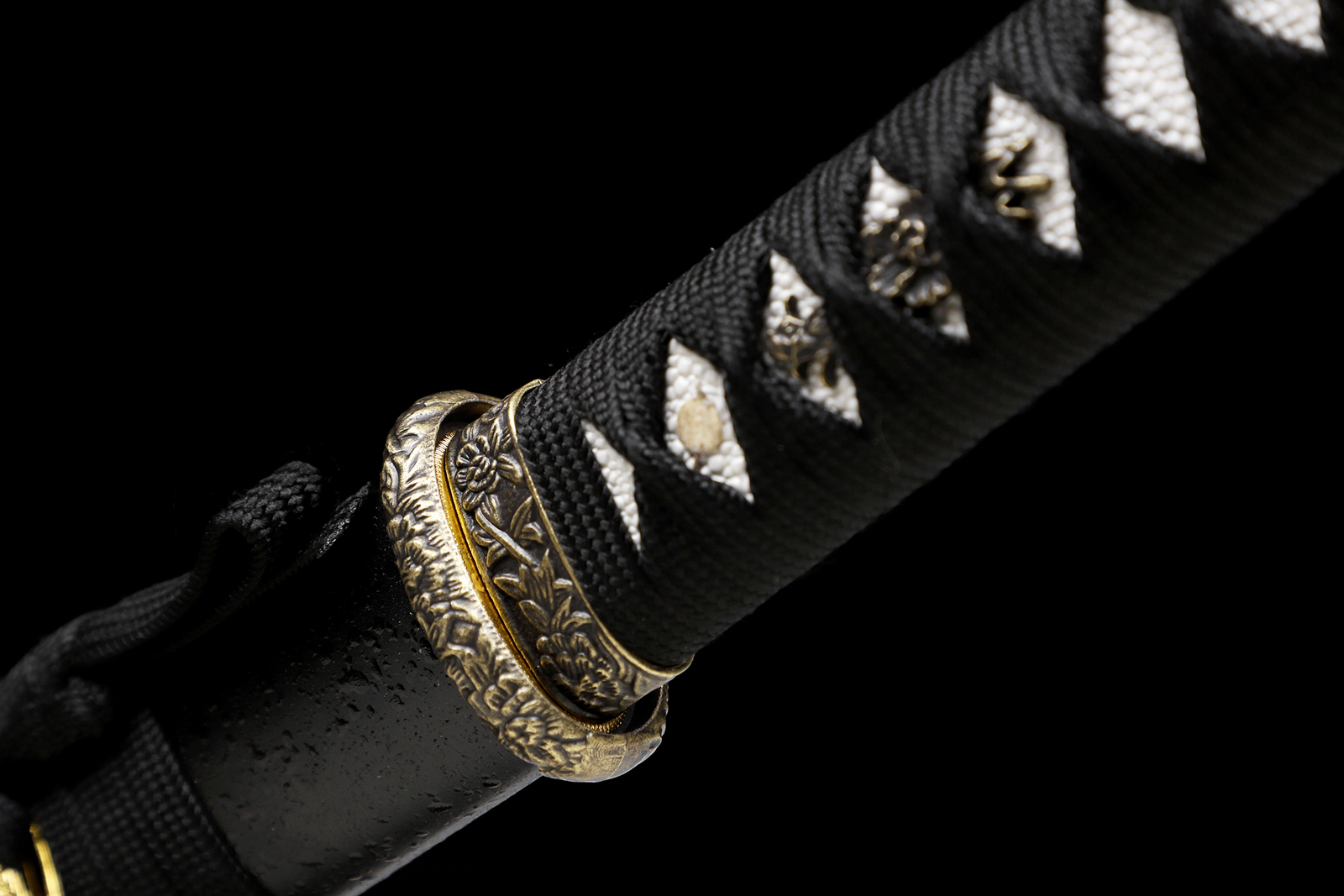 Black 20” Damascus Steel Razor Sharp Japanese Samurai Tanto Sword Full Tang