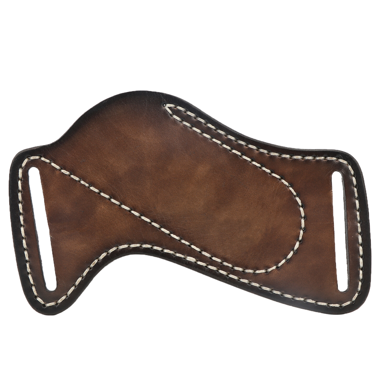 TOURBON Leather Folding Blade Knife Sheath Pancake Belt Knives Pocket Pouch