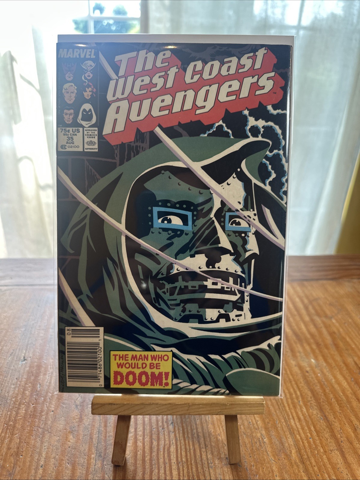 West Coast Avengers #35 1988 Newsstand VG/FN Milgrom Dr. Doom Cover