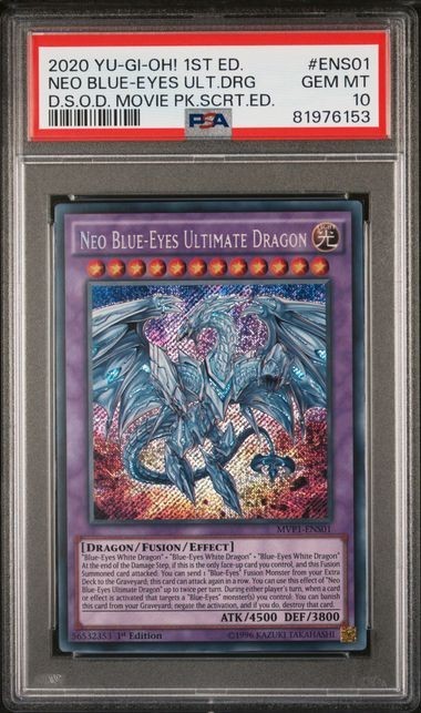 Neo Blue-eyes Ultimate Dragon MVP1-ENS01 PSA 10 1st Edition YU-GI-OH!