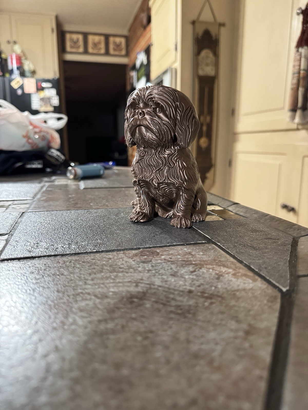 Shih Tzu Statue for Decoration Dog Sculpture Figurine Ornament
