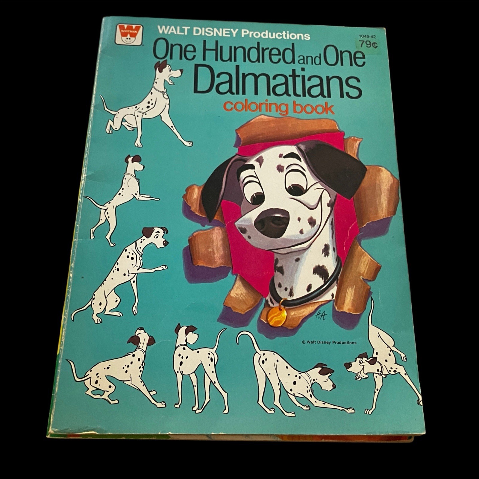 Disney 101 DALMATIANS Vintage Coloring Book Whitman Movie Memorabilia NOS