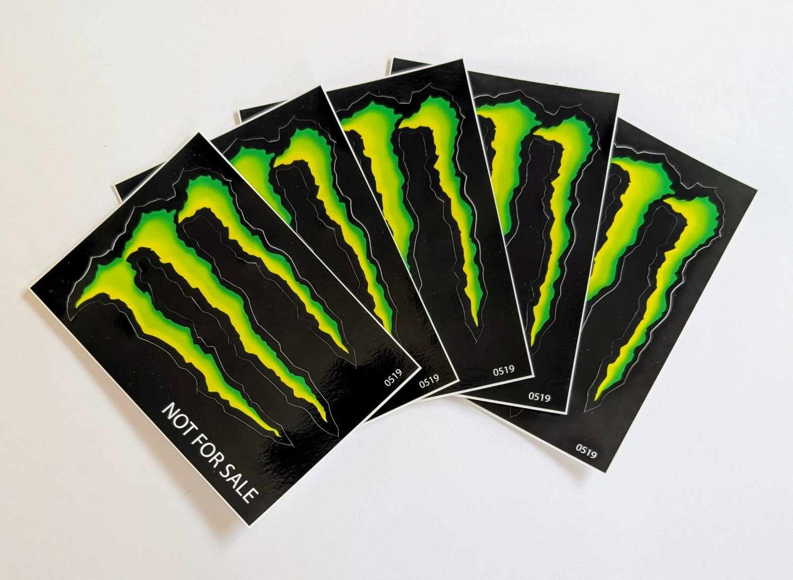 Lot Of 5 Monster Energy Sticker Decal Iconic M NEW! 5″X 4 Buy 2 Lots Get 1 Free