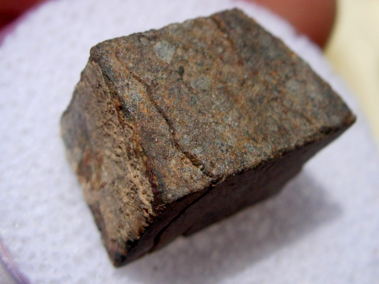 2.71 grams Jiddat al Harasis 055 Meteorite class L4-5 cut fragment – Oman 2004