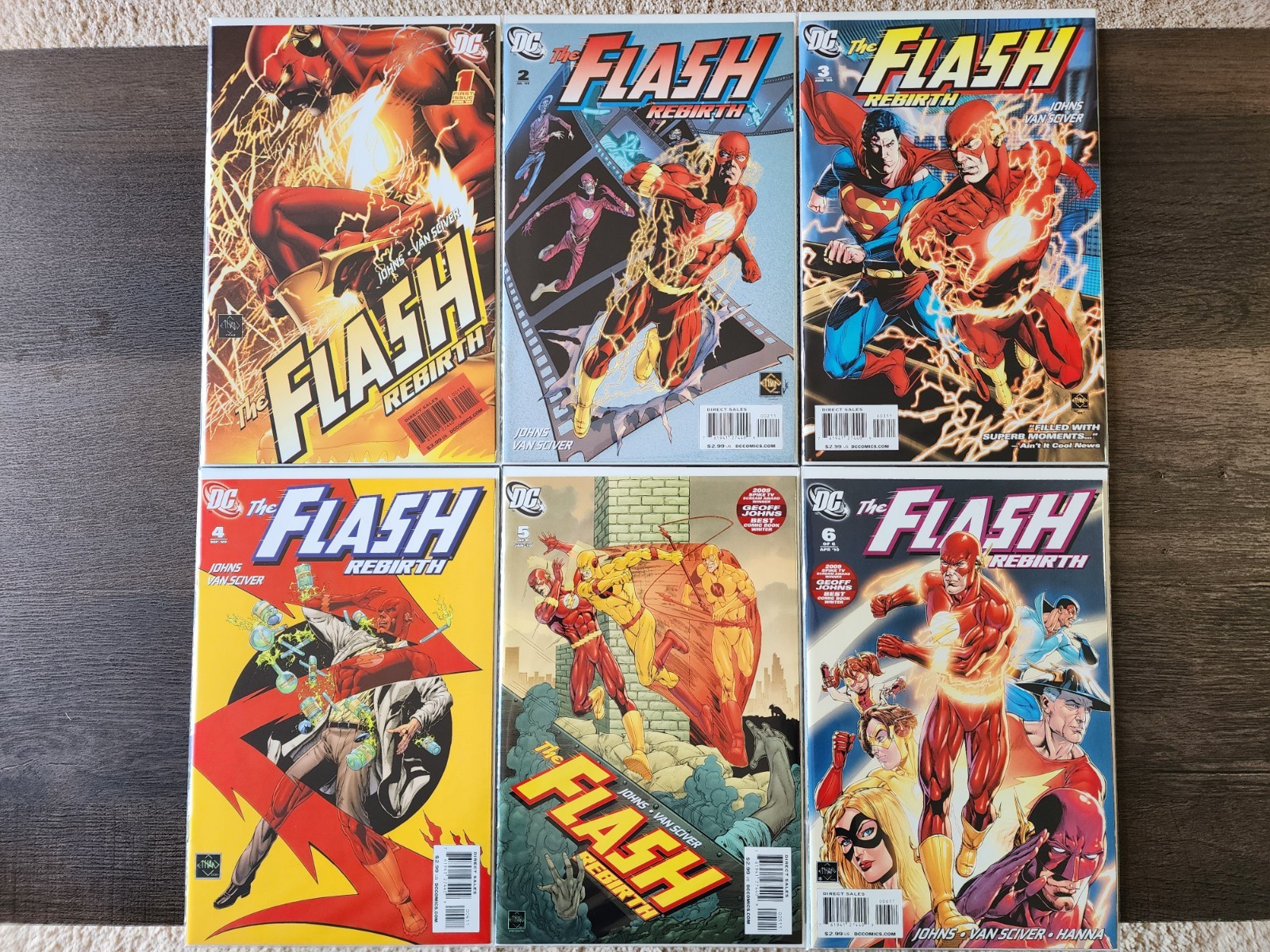 The Flash Rebirth (2009) #1-6 Complete Set, DC Comics