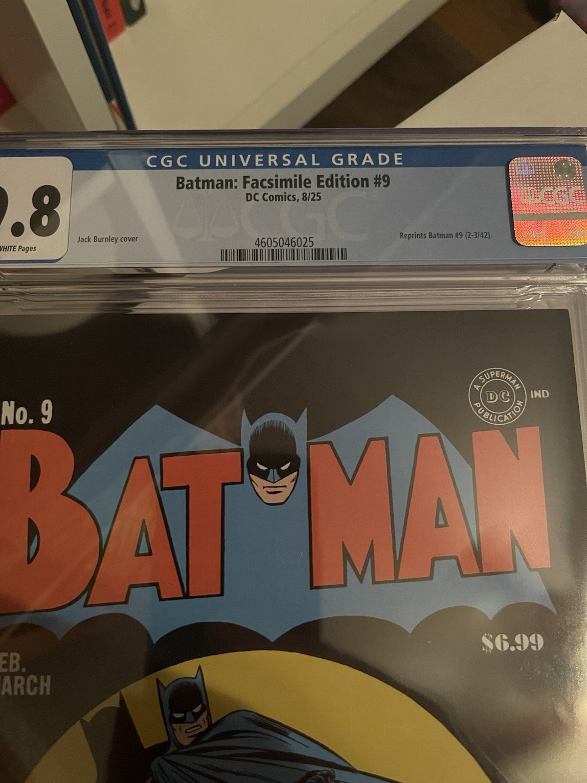 DC Comics Batman: Facsimile Edition #9 Slab. CGC Graded Comic 9.8