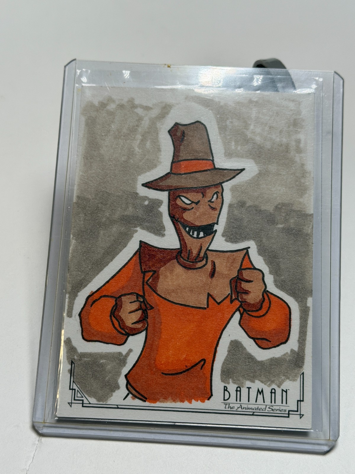 Upper Deck Batman Animted Series Artist Sketch Card Scarecrow Dwight Sanchez 1/1