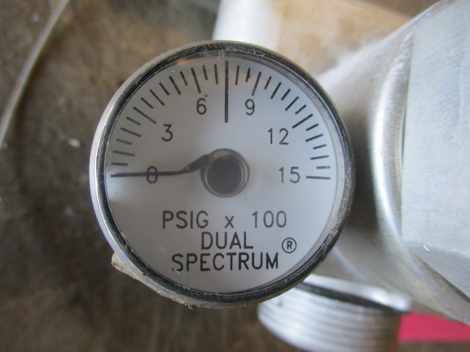 Used Dual Spectrum AFES Fire Bottle VALVE, Stainless/Alum, HMMWV etc. 447213