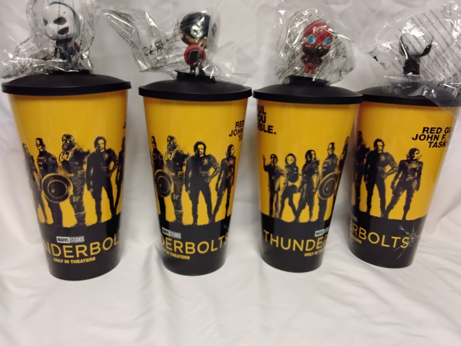 AMC Theatres Exclusive Thunderbolts Collectible Tin Popcorn Bucket And Drink Cup