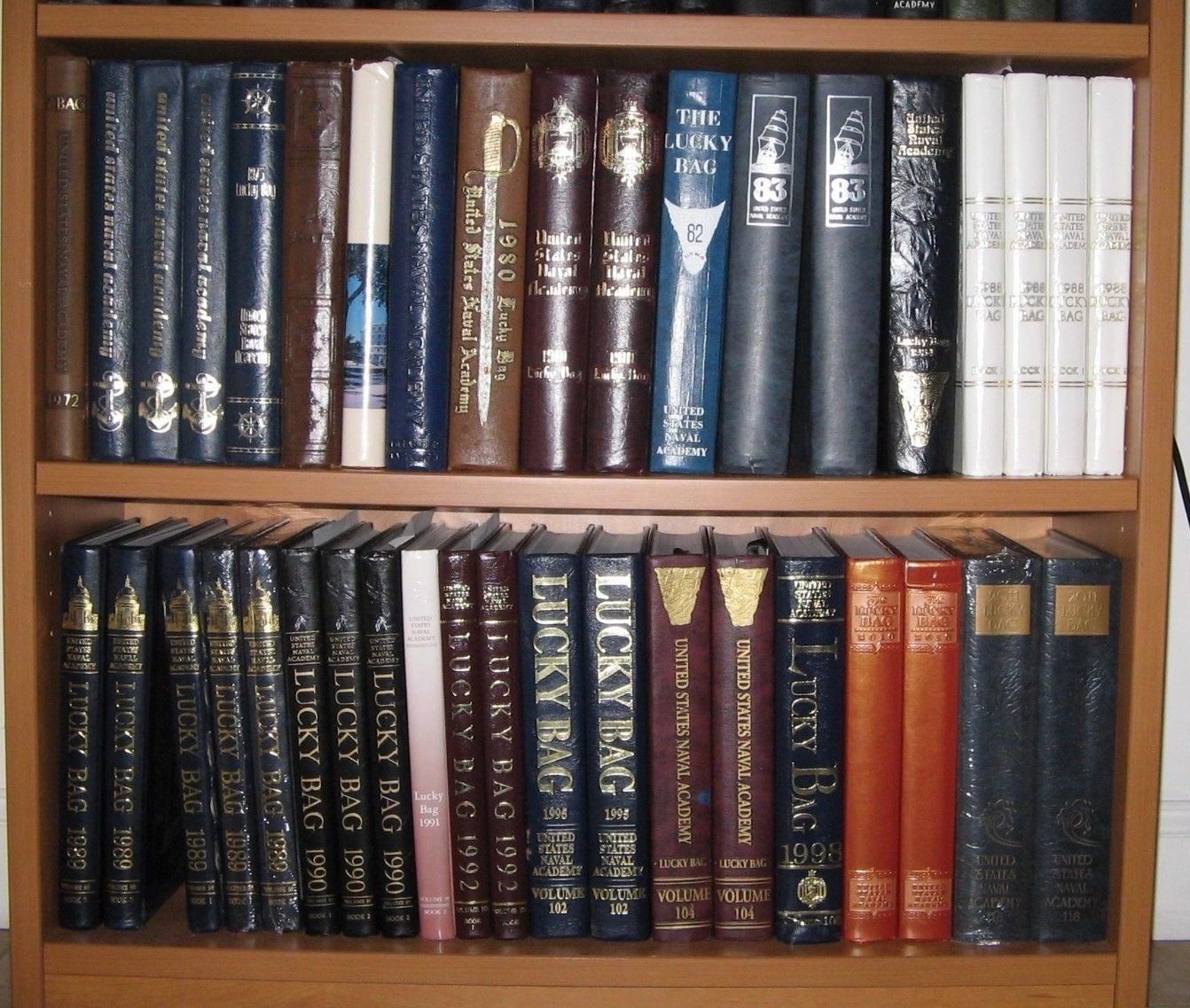 Lucky Bag US Naval Academy Yearbook, Years 1980-present, price for 1 book
