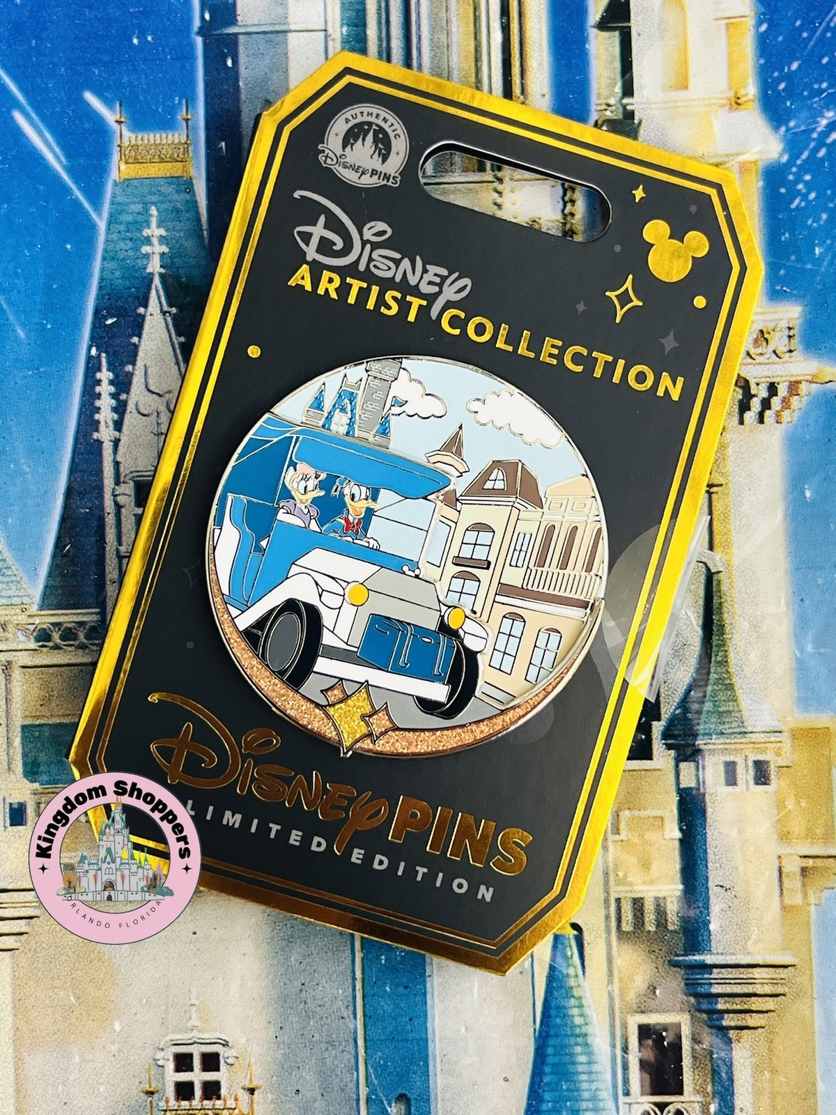 2026 Disney Parks Artist Collection Main Street USA Donald & Daisy Pin LE 4000