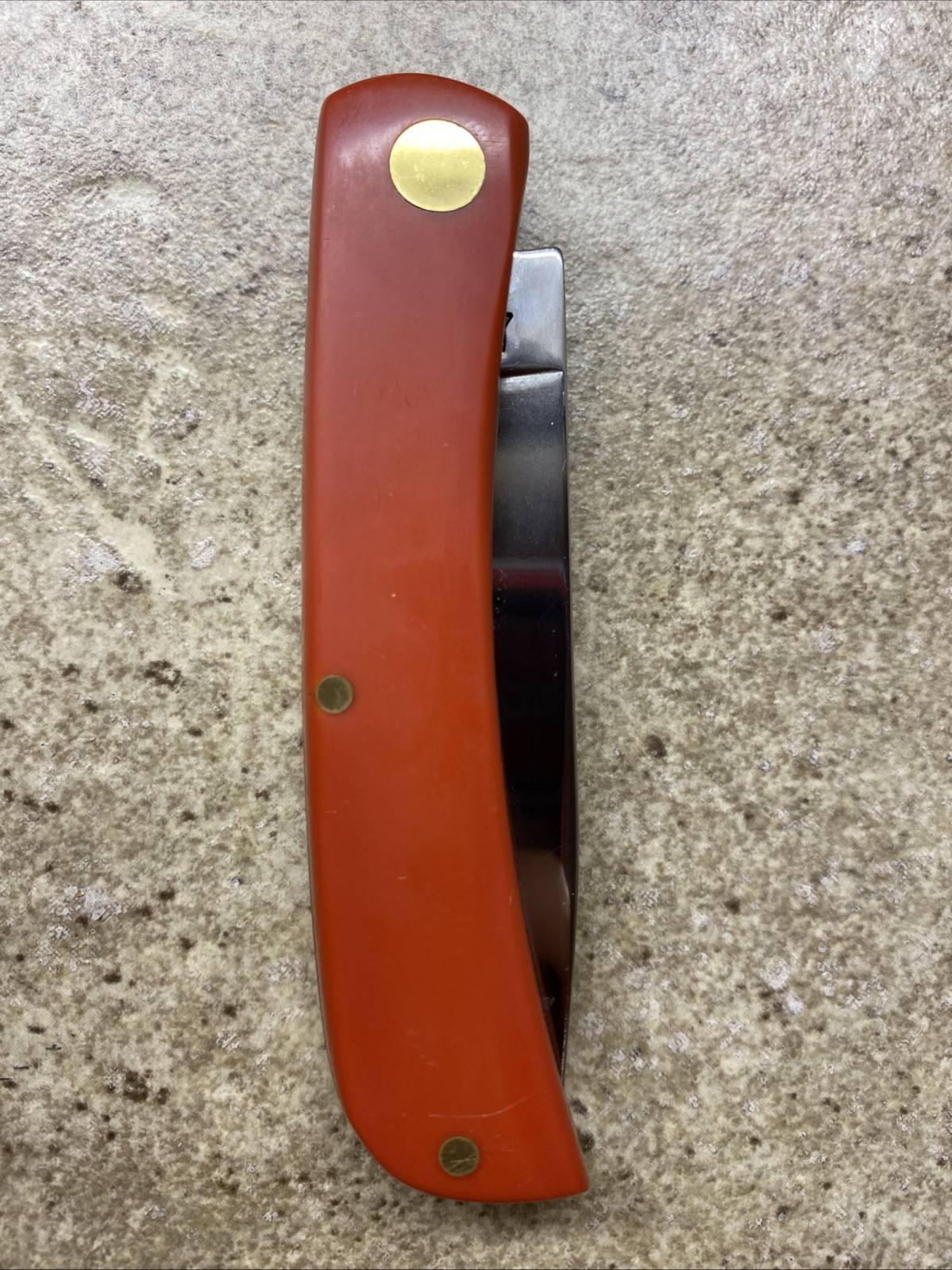 CASE XX 4137 Red Orange Handle Sod Buster Jr 13019 Pocket Knife