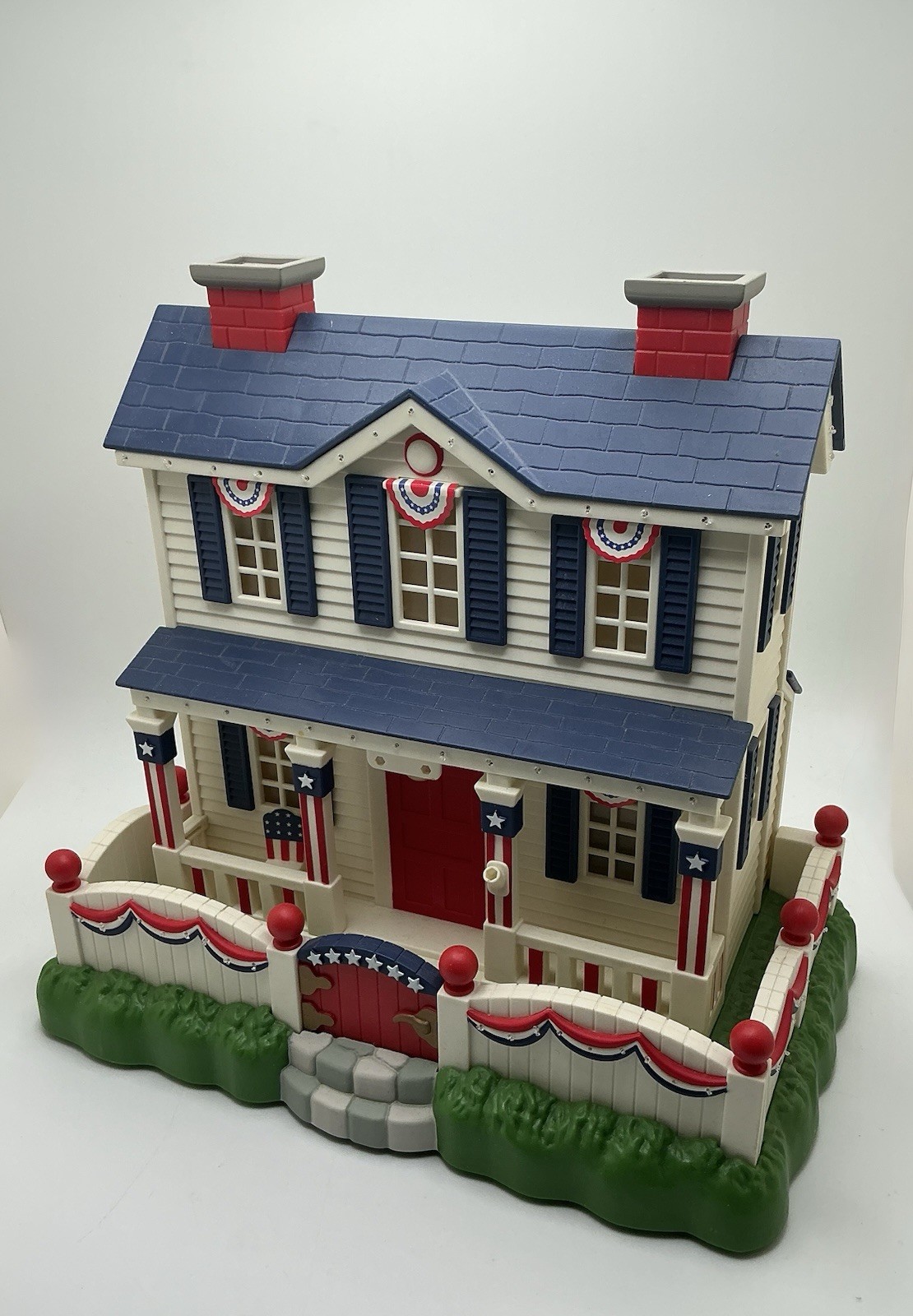 Vintage Avon Patriotic Lighted House | Semiquincentenial Decor | Americana