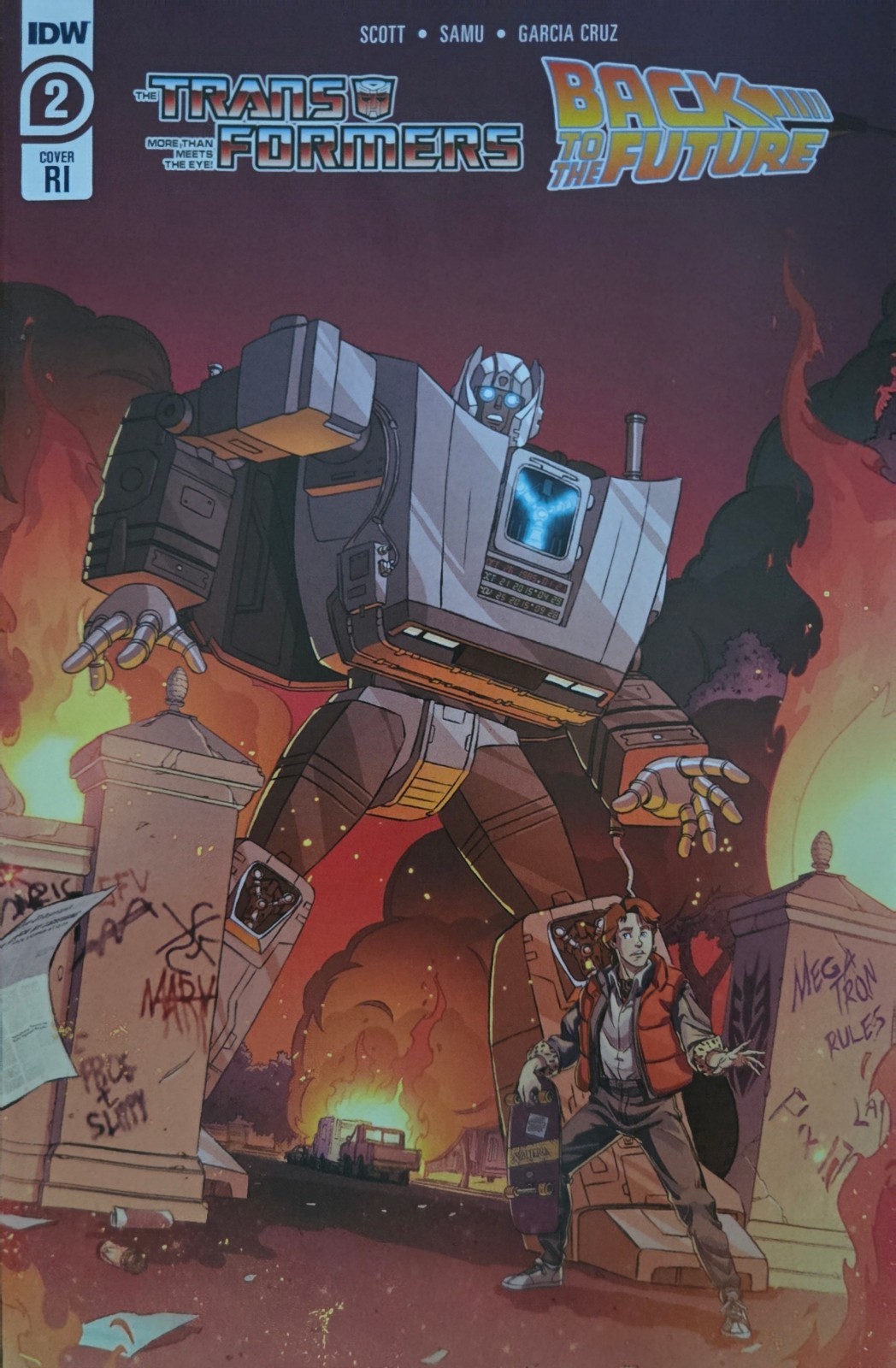 Transformers/Back To The Future #2C – Dan Schoening – 1:10 RI Variant ASM1