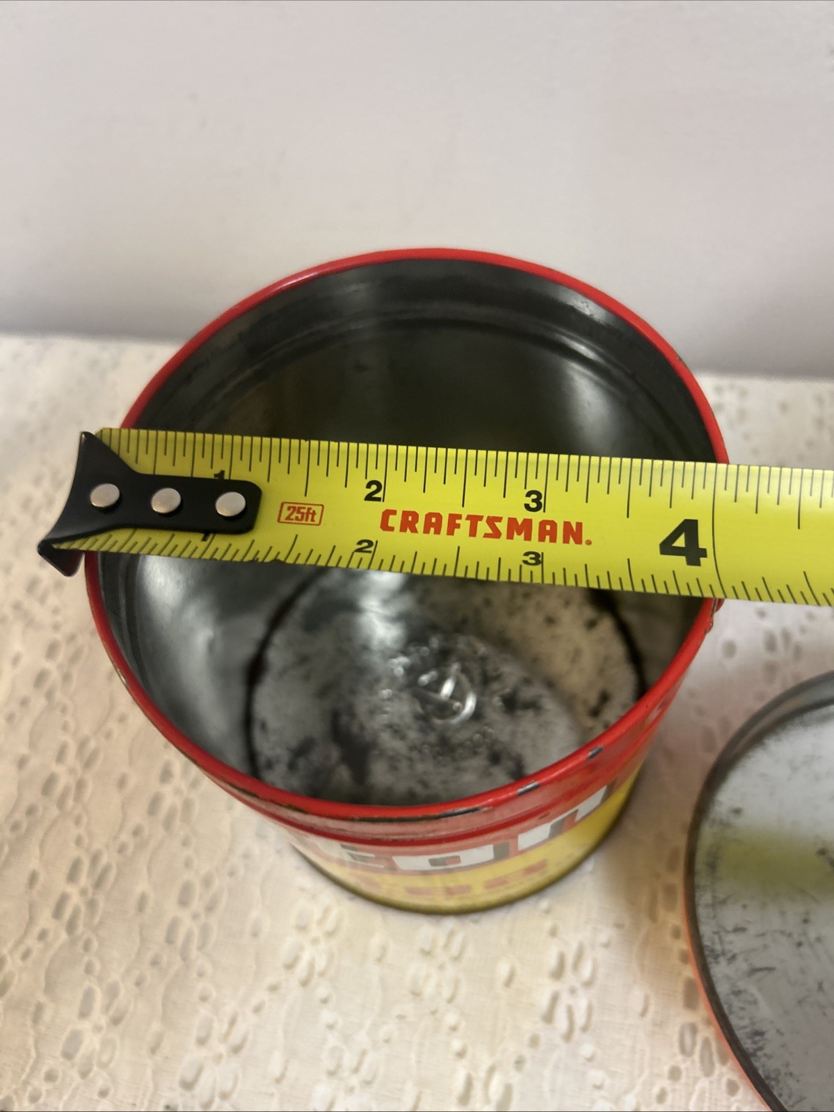 Vintage Lipton Tea Canister Button-Top Tin JL Clark Containers 1960’s Farmhouse