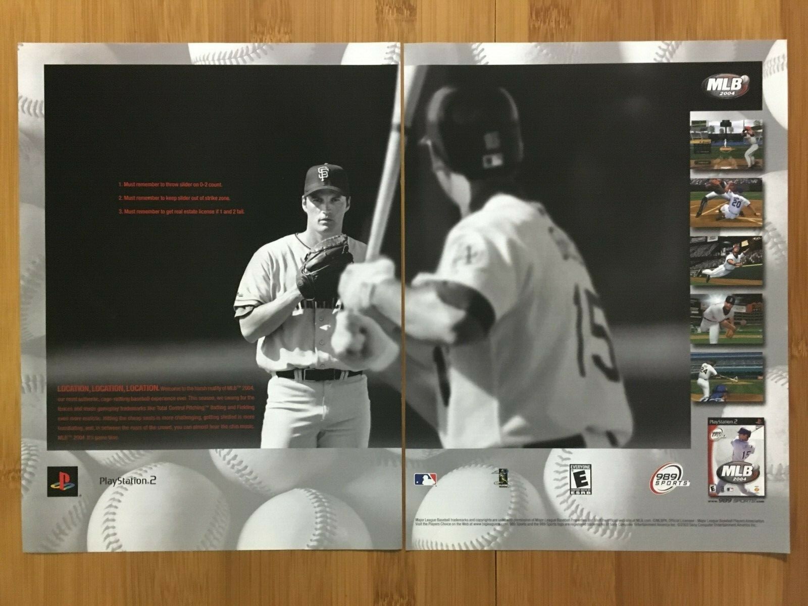 MLB Major League Baseball 2004 Vintage Print Ad/Poster Official Game Room Decor