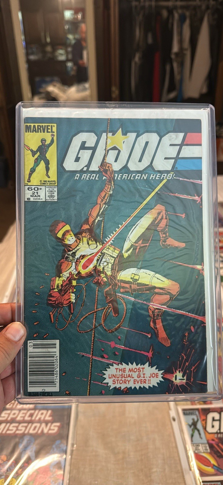 Extensive G.I. Joe comic book collection. Many comics are Marvel Comics.