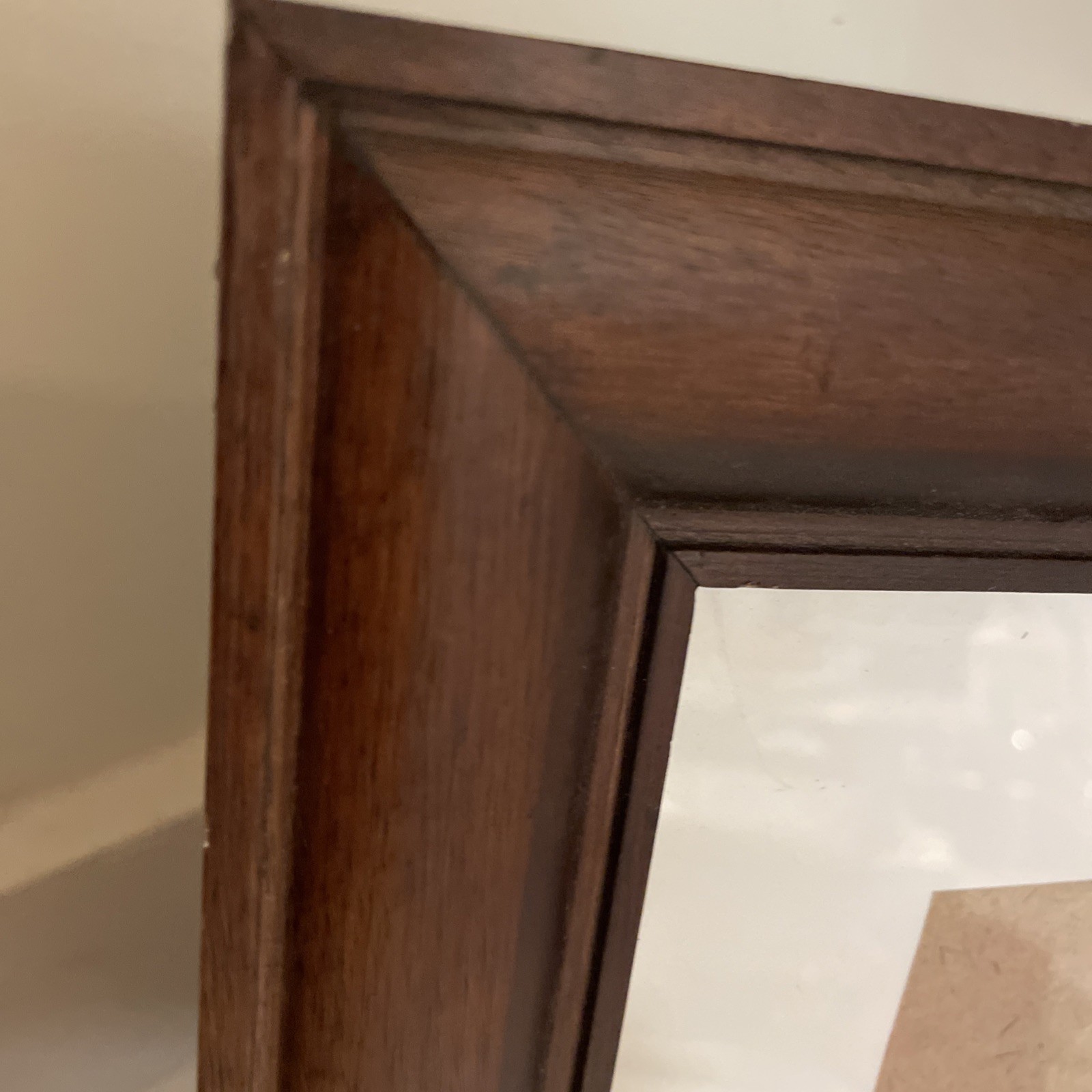 VICTORIAN DEEP WALNUT PICTURE FRAME INNER LINER 11.25 x 13.25” (8×10”)4.75x 7”