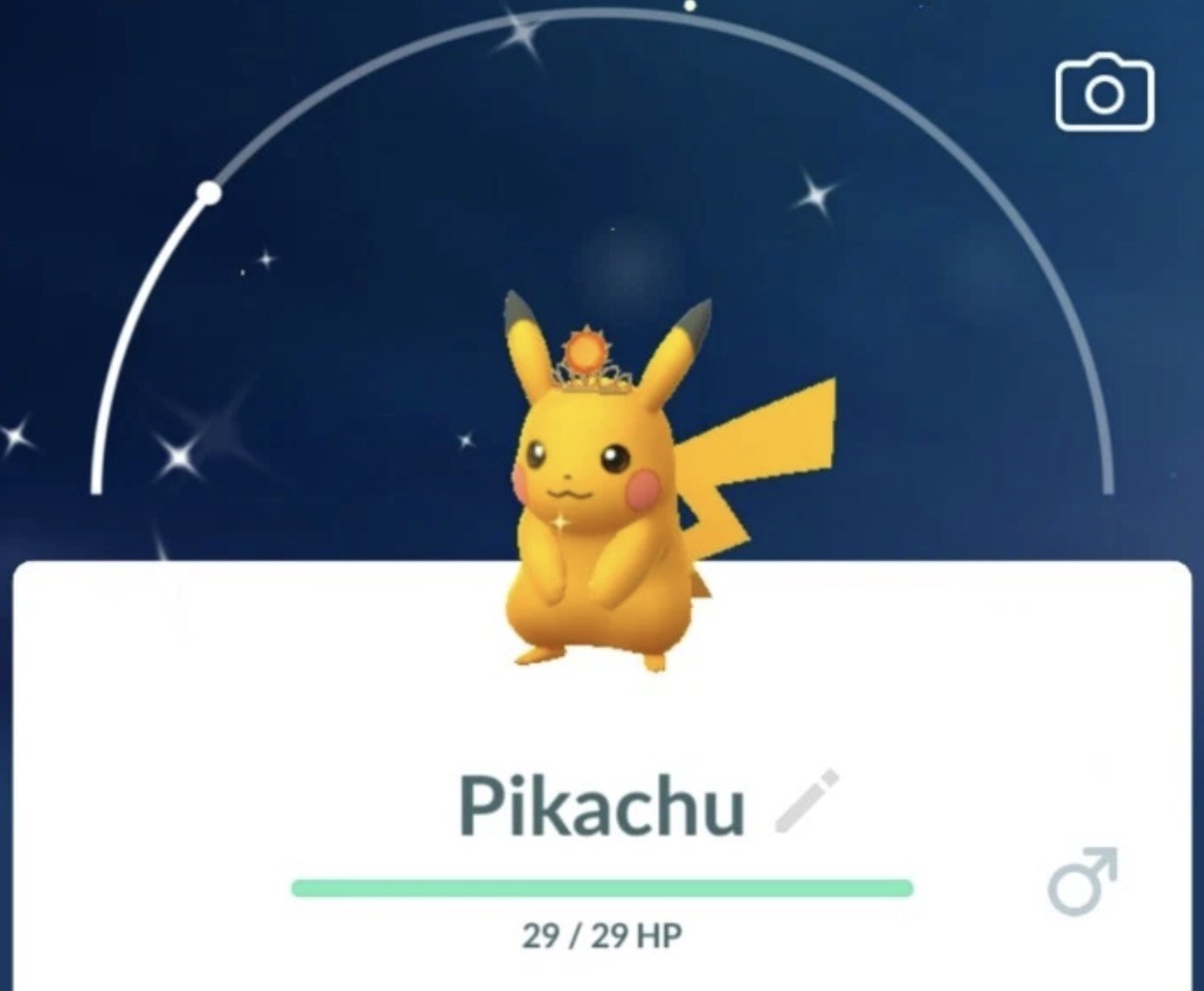 Pokemon Go Shiny Pikachu Sun Crown