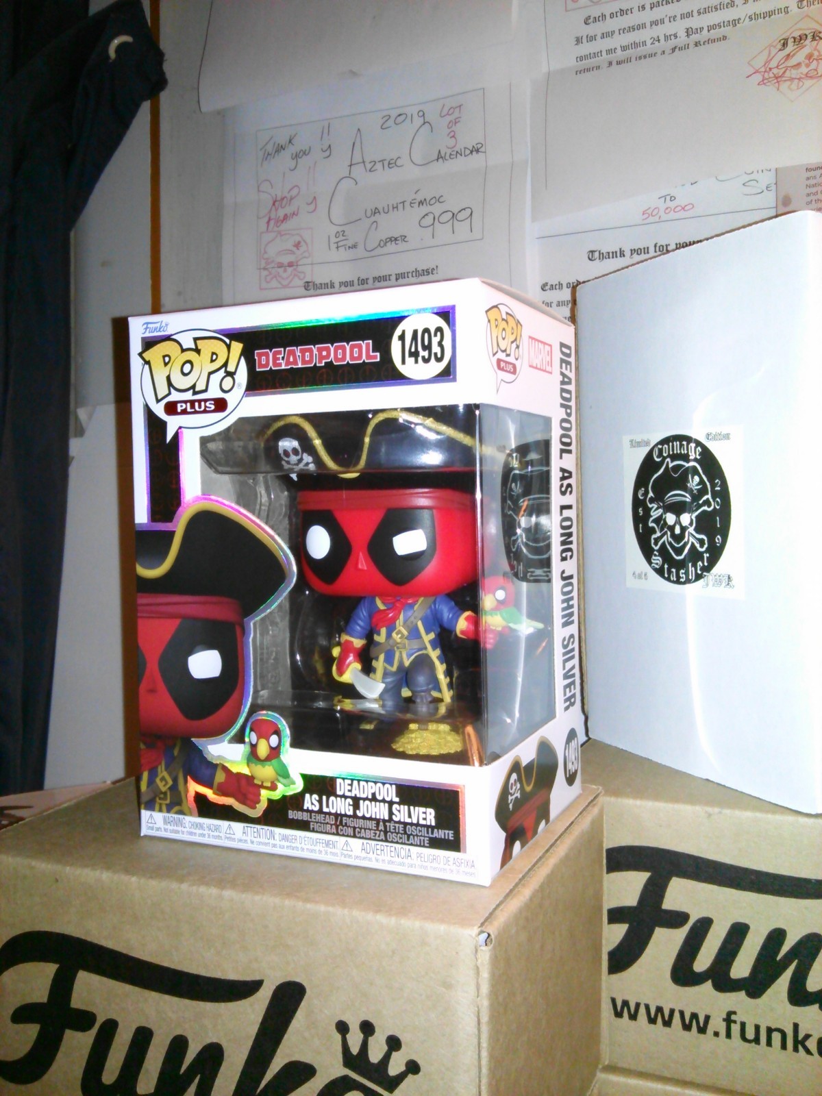 Funko Pop! PLUS *DBL Boxed* DEADPOOL as LONG JOHN SILVER 1493 *NEW* MIINT/NM