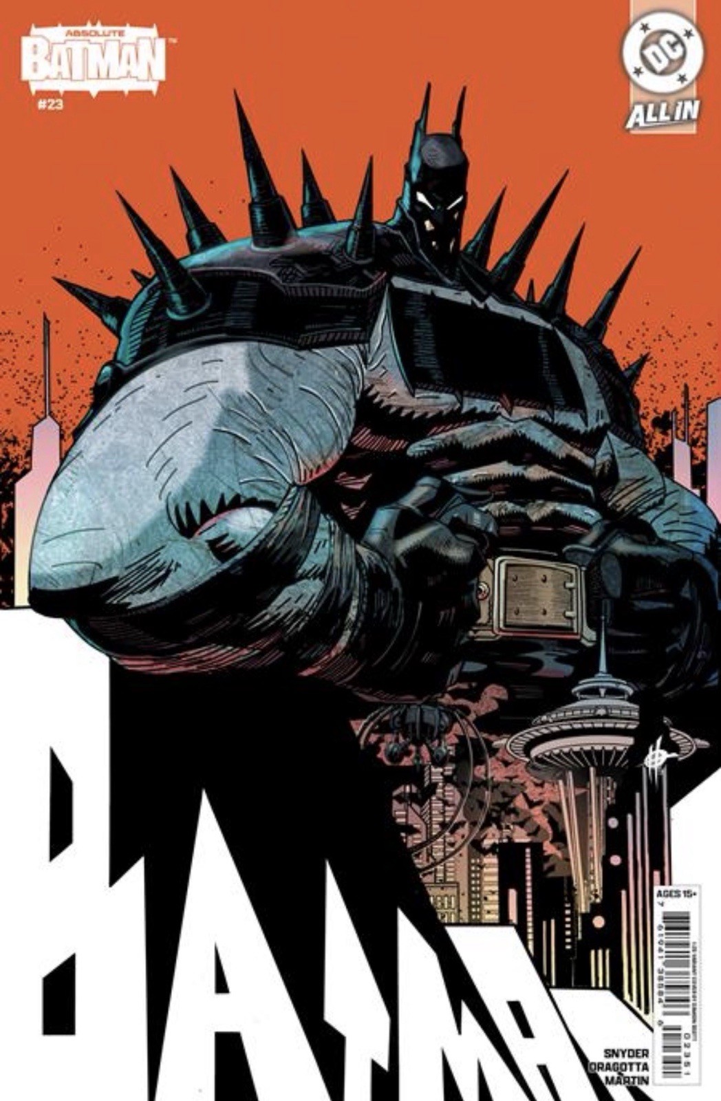 🔥🦇 ABSOLUTE BATMAN #23 DAIMON SCOTT 1:25 Card Stock Ratio Variant Cvr F