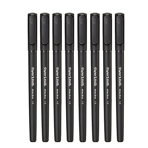 Paper Mate Write Bros Ballpoint Stick Pen, Black Ink with Black Barrel, 1mm