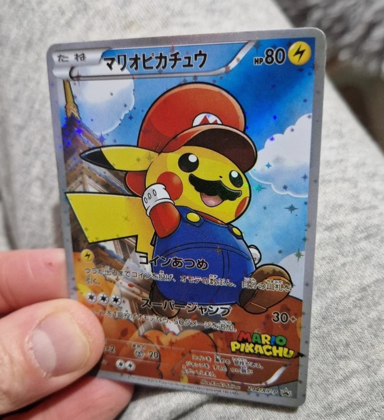 Pokémon Mega Charizard Pikachu Cosplay Holo Promo Japanese Style Card