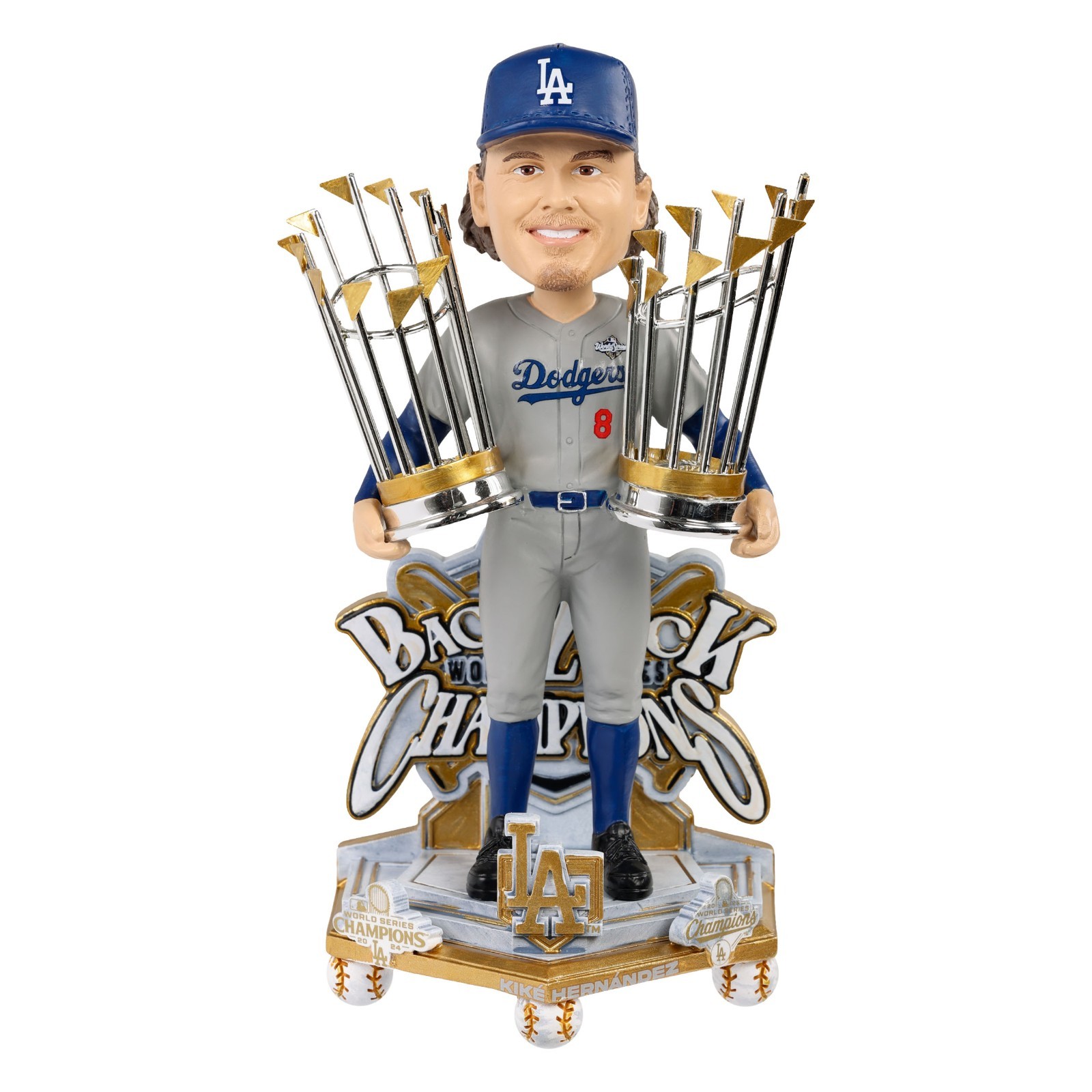 Kike Hernandez Los Angeles Dodgers 2025 World Series Celebration Bobblehead