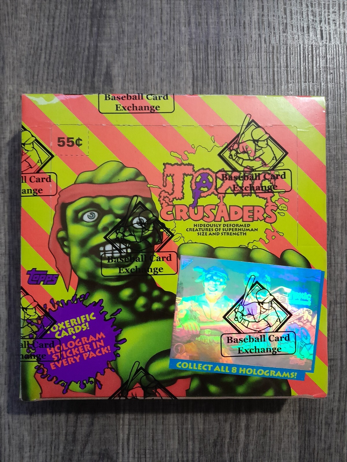 1991 Topps Toxic Crusaders Box 36 Packs Non X Out FASC BBCE Sealed