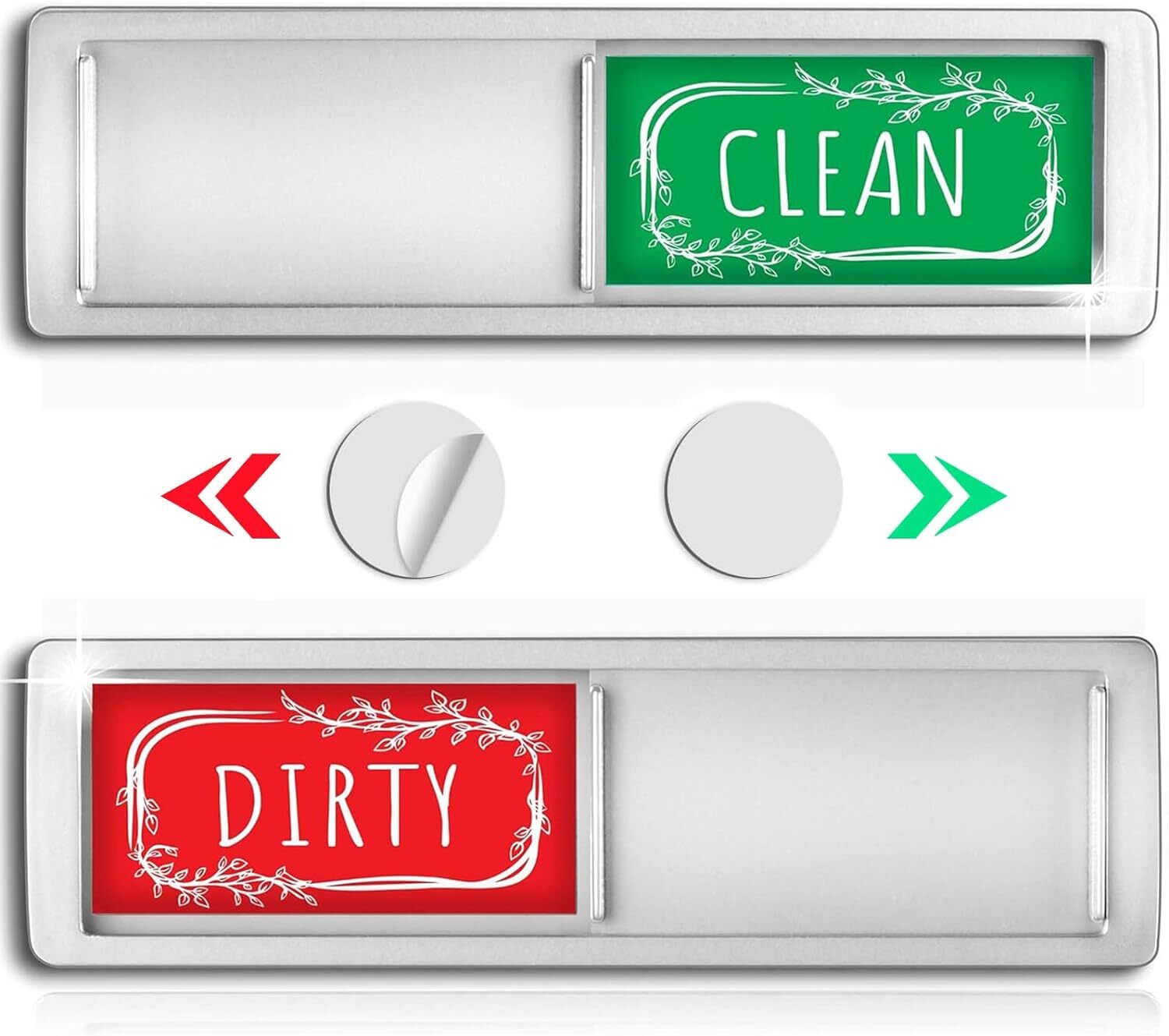 Stylish Dishwasher Magnet Clean Dirty Sign – Easy-to-Read, Strong Magnetic Indic