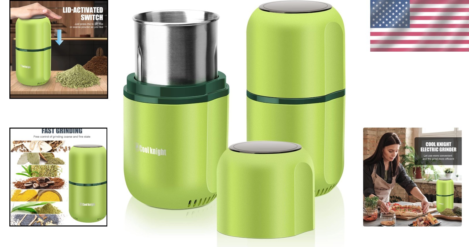 Multi-Functional Electric Grinder – Stainless Steel Herb, Spice & Coffee Grinder