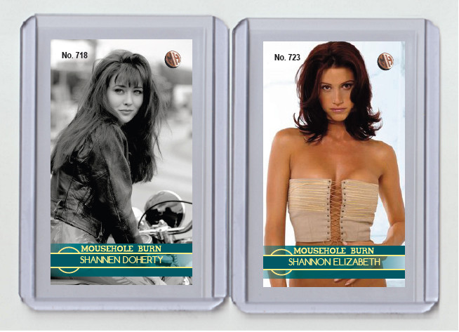 Shannen Doherty rare MH Mousehole Burn #’d x/3 Tobacco card no. 718