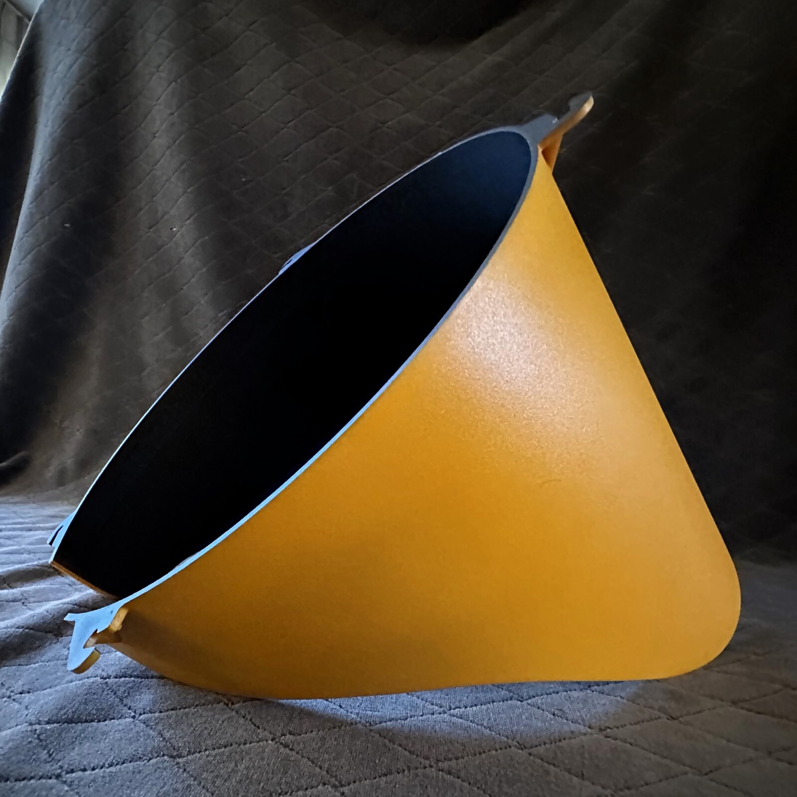 One 12″ Poly Yellow Traffic Light Visor for Econolite Cap Style NOS