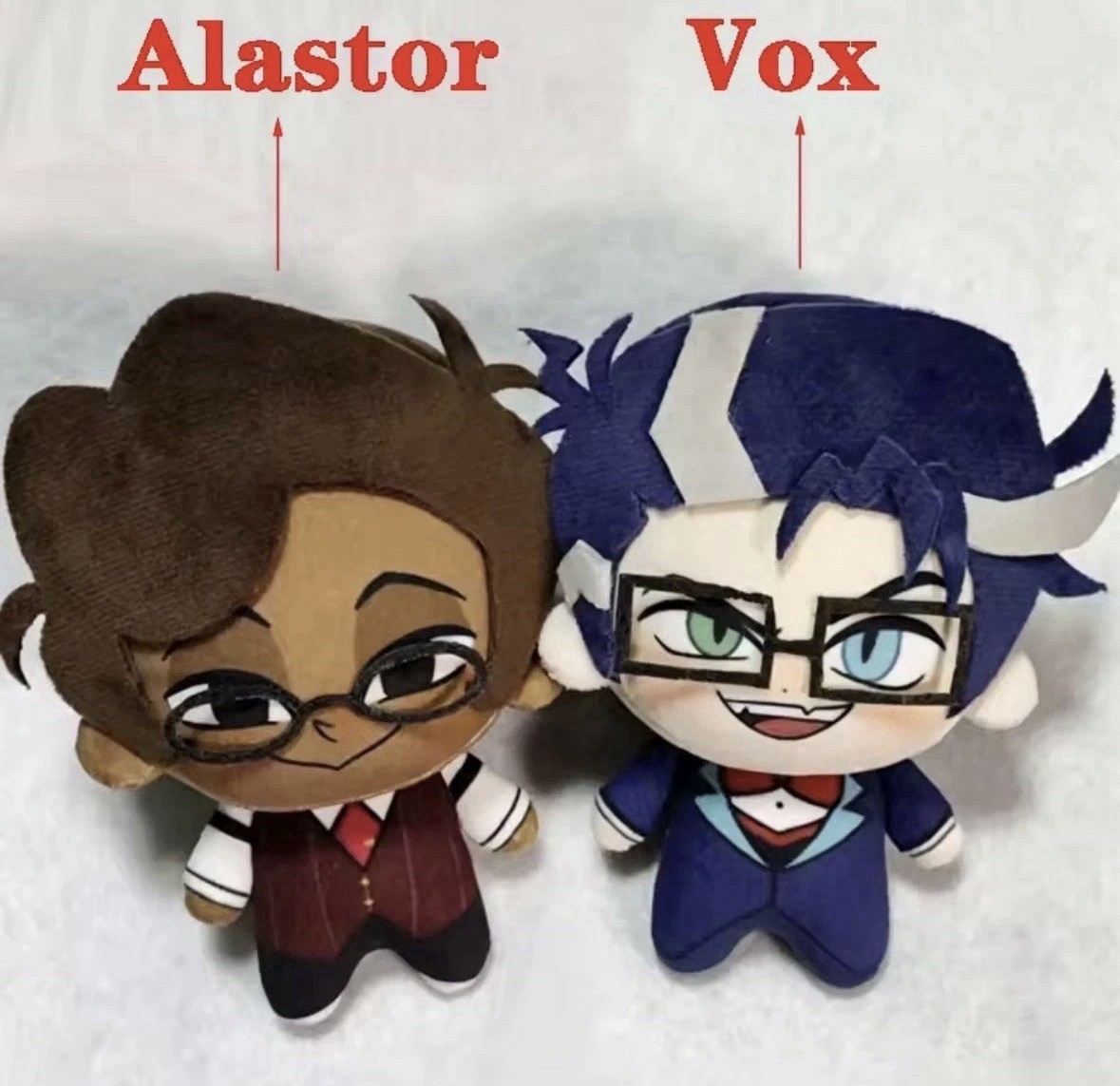 Murdermedia Alastor & Vox 10 cm Stuffed Plushies Hazbin Hotel Vivziepop