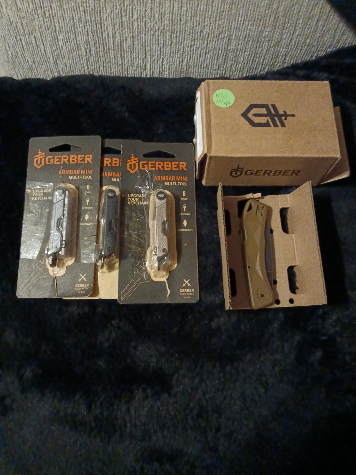 GERBER LST Ultra Lockback 3.88″ & 3 ARMBAR MINI Multi-Tools (2 Blue/1 Rose Gold)