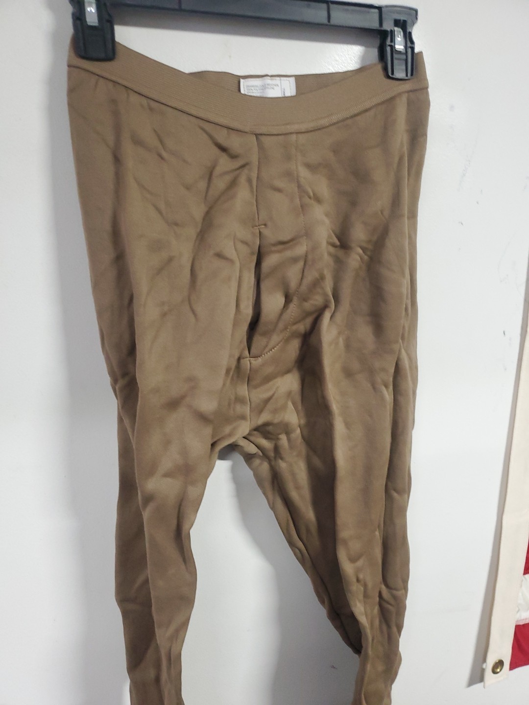 Small USGI Polypro Cold Weather Thermal Pants trousers Brown Polypropylene Bin
