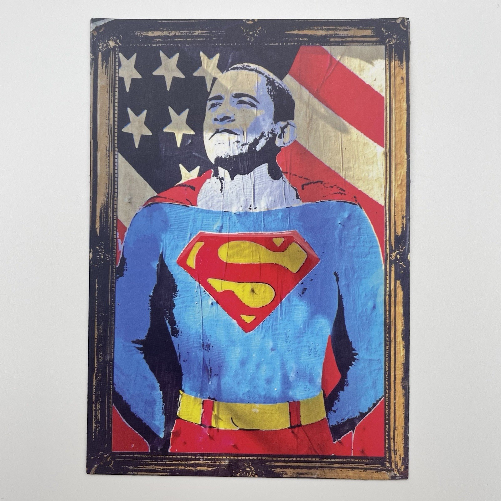 Magnet Barack Obama Superman Style NYC Pop Art Studio Manhattan Souvenir