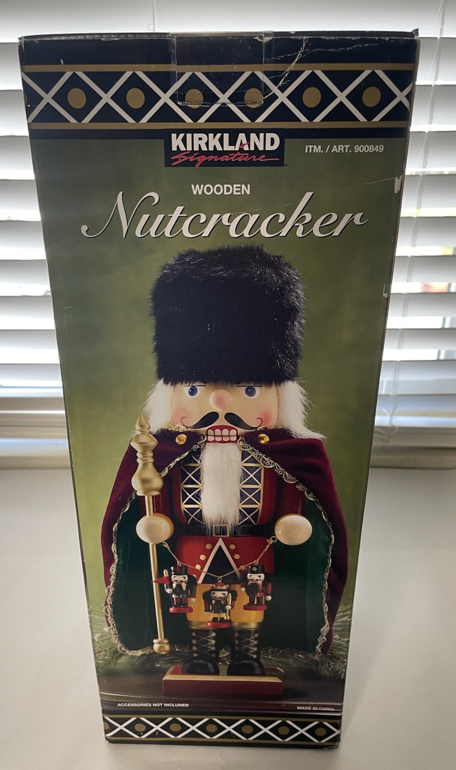 18″ Kirkland Signature Nutcracker Wooden Hand-painted #900849 With Box NEW