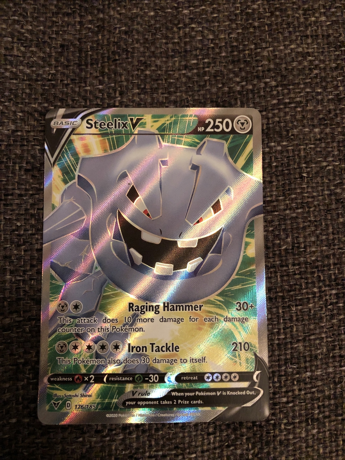 Steelix V 176/185 Vivid Voltage Full Art Pokemon Card Pack Fresh Ultra Rare