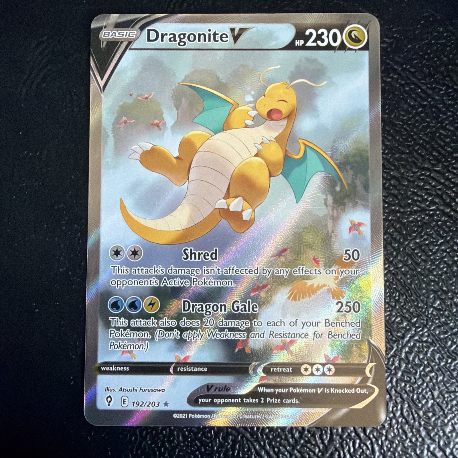 Pokémon TCG Dragonite V 192/203 – Alternate Art – Evolving Skies