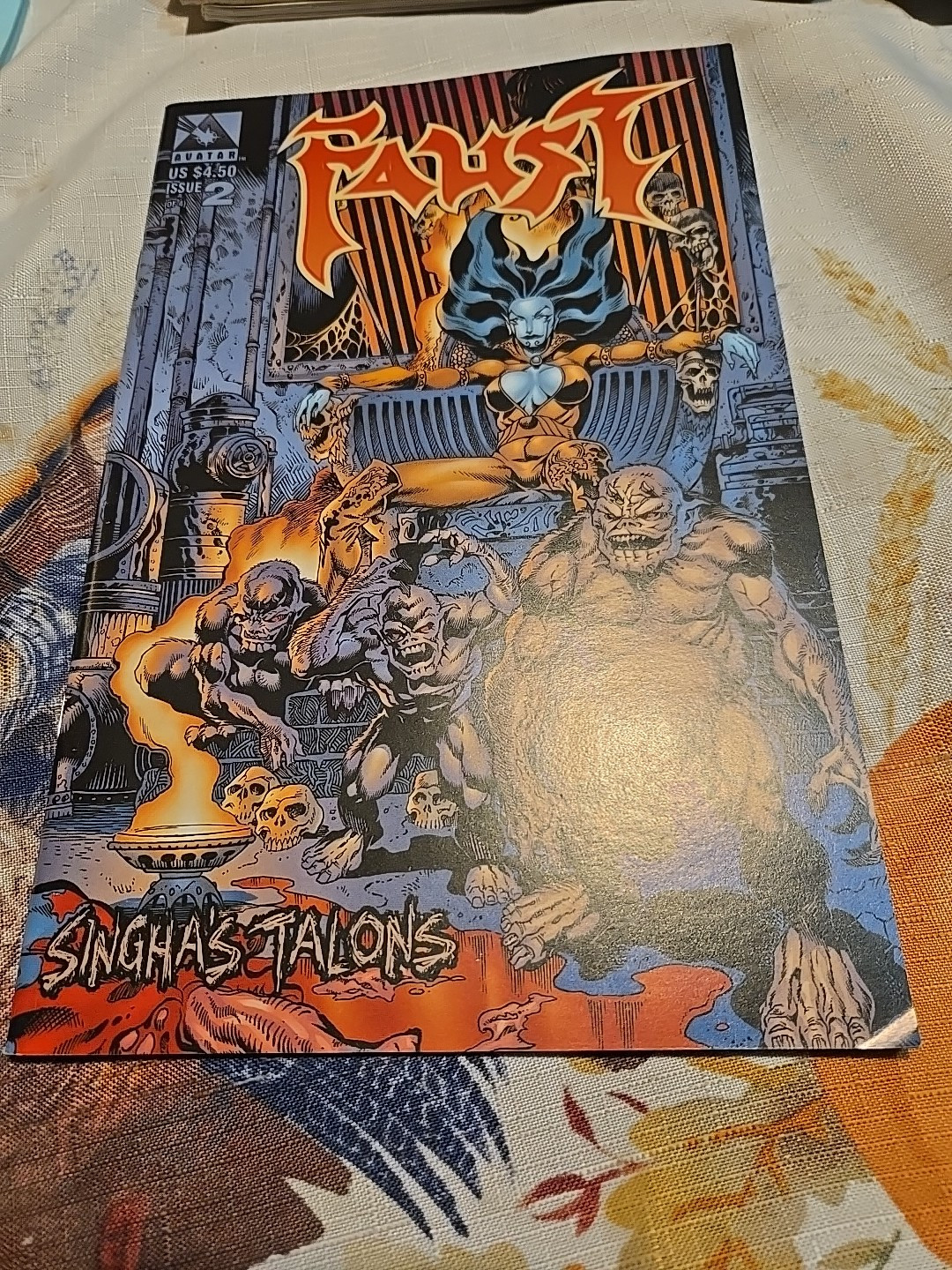 FAUST SINGHA’S TALONS #2 WRAP VARIANT 2000 TIM VIGIL QUINN AVATAR