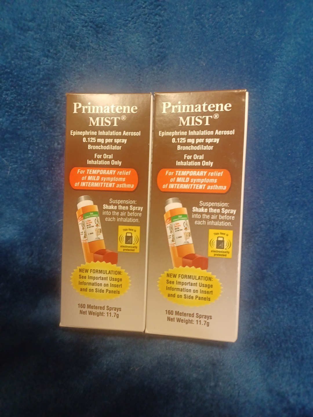 2 Primatene Mist Epinephrine Inhalation Aerosol Spray 160 Sprays Exp: 9-2027 NEW