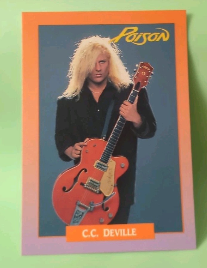 1991 Brockum Rock Cards #224 C.C. Deville – Poison