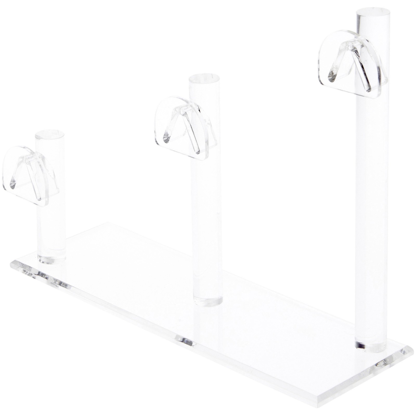 Plymor Clear Acrylic 3 Curved Bridge Risers for Eyeglass Frames, 7″H x 9″W x 3″D
