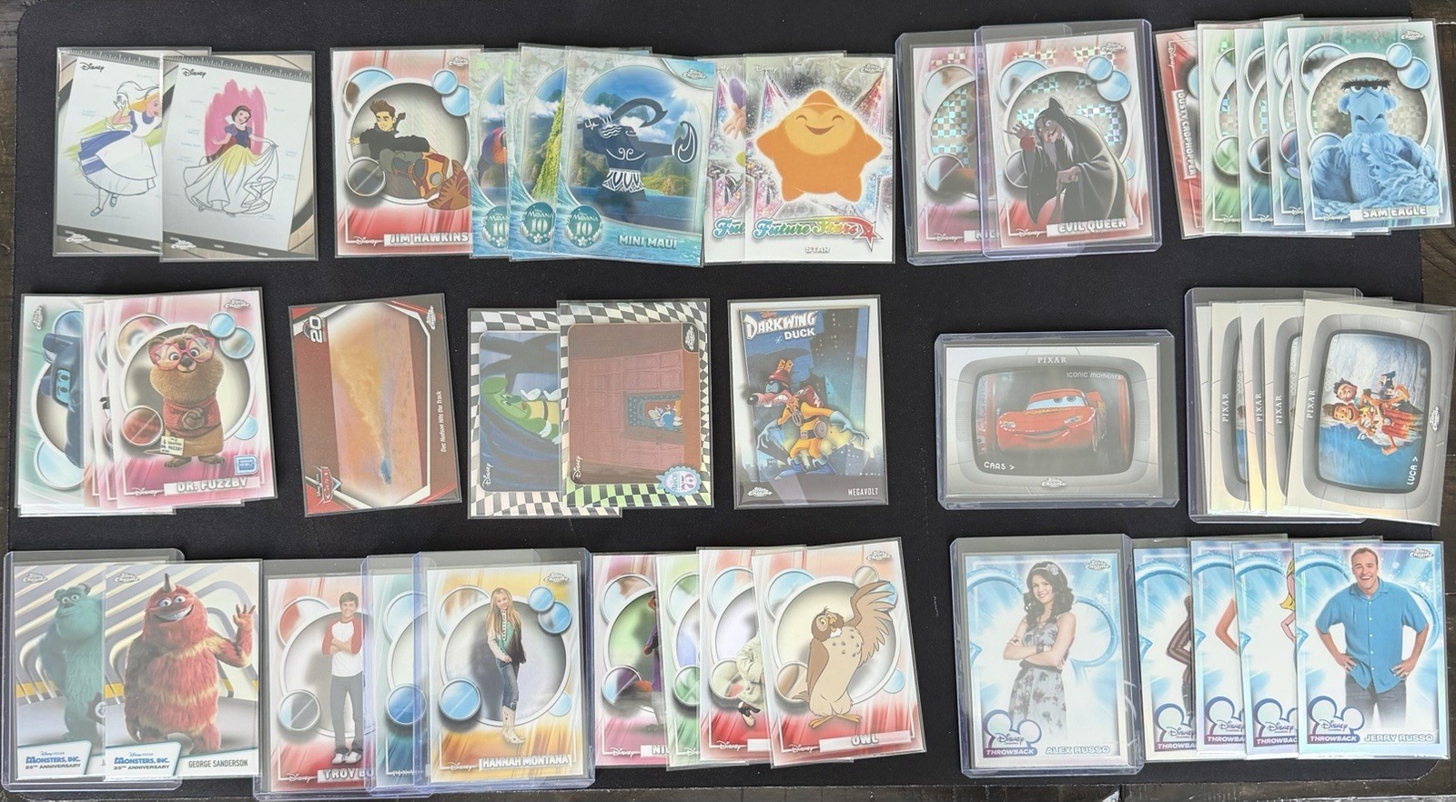 2026 Topps Disney Chrome Lot of 46 Cards Inserts Parallels. No Base cards .