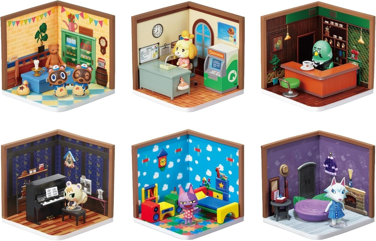 Re-Ment Animal Crossing Happy Room 1 Box Set Complete Set of 6 JAPAN NEW