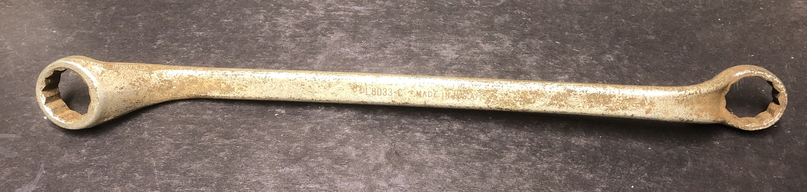 Vintage Billings L8033-C 1” & 15/16” Offset 12 Point Box Wrench USA 15-3/4”long
